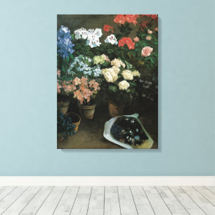 Studie über Blumen von Frederic Bazille, Vintage A Leinwanddruck
