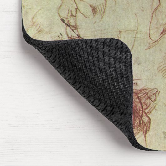 Studie über das libysche Sibyl durch Michelangelo Mousepad (Ecke)