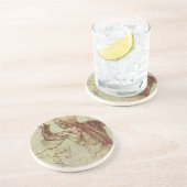 Studie über das libysche Sibyl durch Michelangelo Sandstein Untersetzer (Seite)