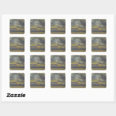 Studie über den Himmel mit Einstellung Sun, c.1862 Quadratischer Aufkleber (Blatt)