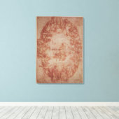 Studie über die Decke der Casa de Pilatos Leinwanddruck (Insitu (Holzboden))