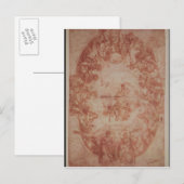 Studie über die Decke der Casa de Pilatos Postkarte (Vorne/Hinten)