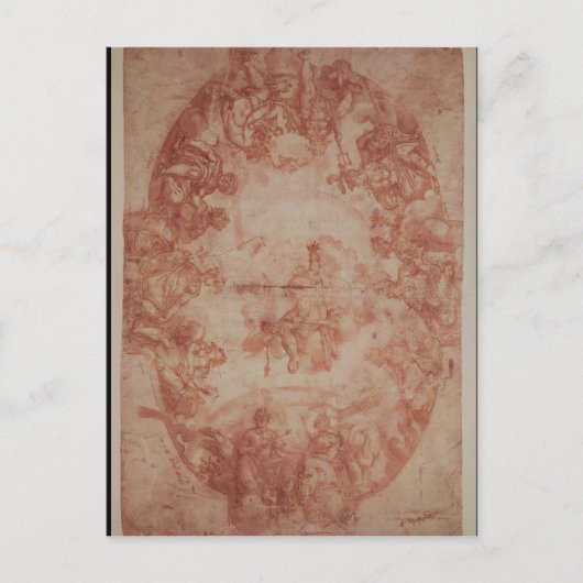 Studie über die Decke der Casa de Pilatos Postkarte (Vorderseite)