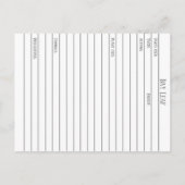 Studie über die Kräuterpflanze von Bay Leaf Materi Postkarte (Rückseite)