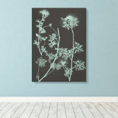 Studie über die Minze und die Kohle - Natur IV Leinwanddruck (Insitu (Holzboden))