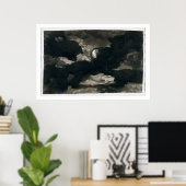Studie über einen bedeckten Himmel in Mondlicht (s Poster (Heimbüro)