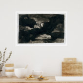 Studie über einen bedeckten Himmel in Mondlicht (s Poster (Küche)