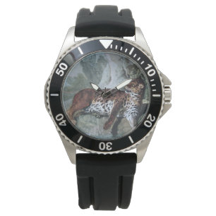 Studie über einen Leopard (von Jean-Baptiste Oudry Armbanduhr
