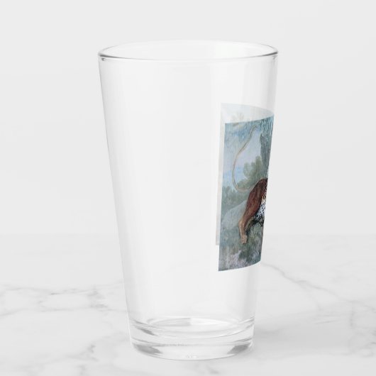 Studie über einen Leopard (von Jean-Baptiste Oudry Glas (Rechts)