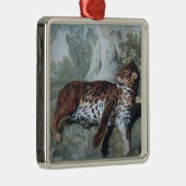 Studie über einen Leopard (von Jean-Baptiste Oudry Ornament Aus Metall (Rechts)