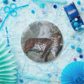 Studie über einen Leopard (von Jean-Baptiste Oudry Pappteller (Party)