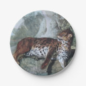 Studie über einen Leopard (von Jean-Baptiste Oudry Pappteller (Vorderseite)