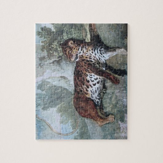 Studie über einen Leopard (von Jean-Baptiste Oudry Puzzle (Vertikal)