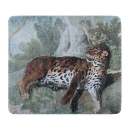 Studie über einen Leopard (von Jean-Baptiste Oudry Schneidebrett