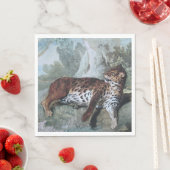 Studie über einen Leopard (von Jean-Baptiste Oudry Serviette (Beispiel)