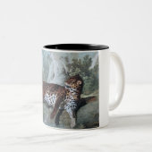 Studie über einen Leopard (von Jean-Baptiste Oudry Zweifarbige Tasse (VorderseiteRechts)