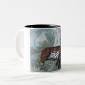 Studie über einen Leopard (von Jean-Baptiste Oudry Zweifarbige Tasse (Vorderseite Links)