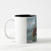 Studie über einen Leopard (von Jean-Baptiste Oudry Zweifarbige Tasse (Links)