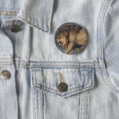 Studie über einen Löwen (von Edwin Henry Landseer) Button (Beispiel)