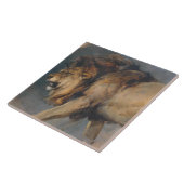 Studie über einen Löwen (von Edwin Henry Landseer) Fliese (Seite)