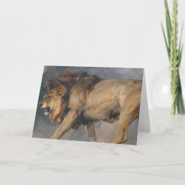 Studie über einen Löwen (von Edwin Henry Landseer) Karte