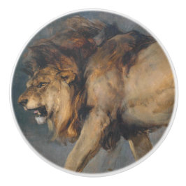 Studie über einen Löwen (von Edwin Henry Landseer) Keramikknauf