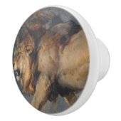 Studie über einen Löwen (von Edwin Henry Landseer) Keramikknauf (Rechts)