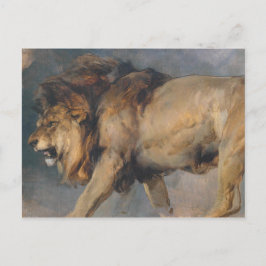 Studie über einen Löwen (von Edwin Henry Landseer) Postkarte