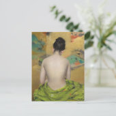 Studie über Fleisch und Gold | William Merritt Cha Postkarte (Stehend Vorderseite)