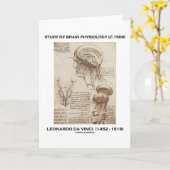 Studie über Gehirnphysiologie (Leonardo da Vinci 1 Karte (Gelbe Blume)