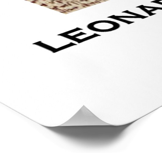 Studie über Gehirnphysiologie Leonardo da Vinci Poster (Ecke)