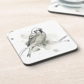 Studie über Gesturonale Vögel Getränkeuntersetzer (Linke Seite)