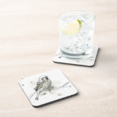 Studie über Gesturonale Vögel Getränkeuntersetzer (Rechte Seite)