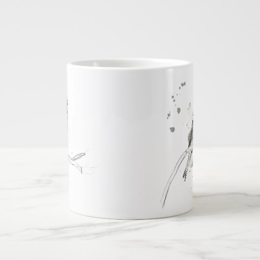 Studie über Gesturonale Vögel Jumbo-Tasse (Vorderseite)