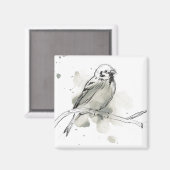 Studie über Gesturonale Vögel Magnet (Vorderseite/Rückseite)