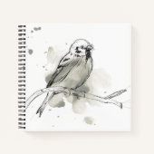 Studie über Gesturonale Vögel Notizblock (Vorderseite)