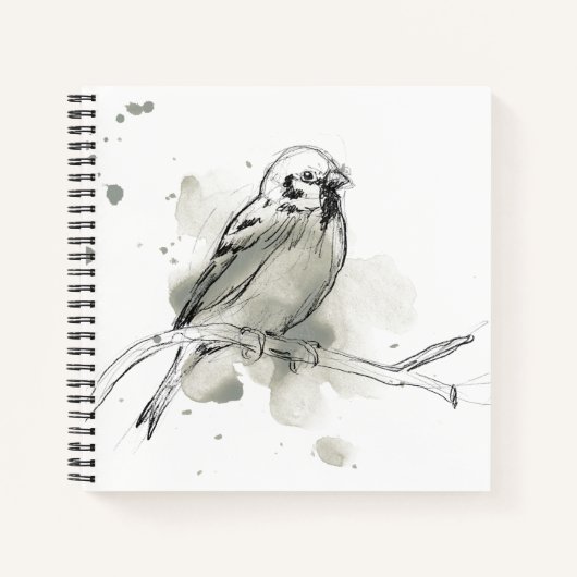 Studie über Gesturonale Vögel Notizblock (Vorderseite)