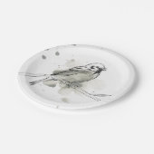 Studie über Gesturonale Vögel Pappteller (Schrägansicht)