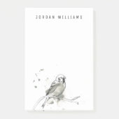 Studie über Gesturonale Vögel Post-it Klebezettel (Vorderseite)