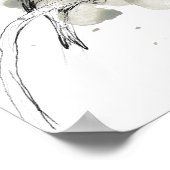 Studie über Gesturonale Vögel Poster (Ecke)