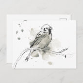 Studie über Gesturonale Vögel Postkarte (Vorne/Hinten)