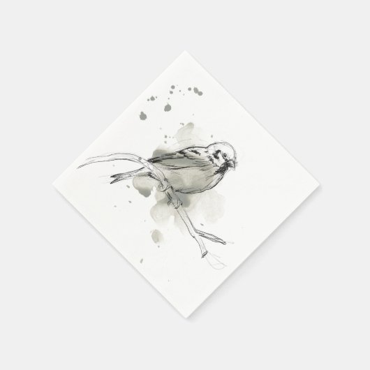 Studie über Gesturonale Vögel Serviette (Ecke)