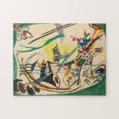 Studie über grüne Grenzen | Kandinsky Puzzle (Horizontal)