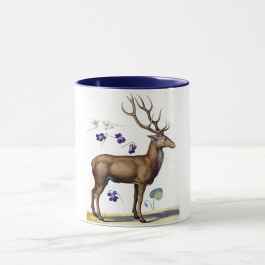 Studie über Hirsch und Blume, Arcimboldo Tasse (Zentrum)