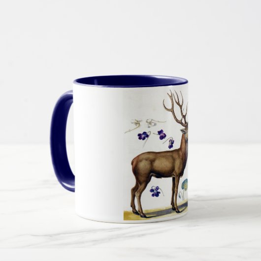 Studie über Hirsch und Blume, Arcimboldo Tasse (Vorderseite Links)