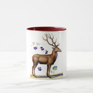 Studie über Hirsch und Blume, Arcimboldo Tasse