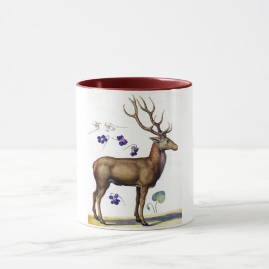 Studie über Hirsch und Blume, Arcimboldo Tasse (Zentrum)