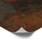 Studie über Hollyhocks - John Constable Poster (Ecke)