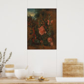 Studie über Hollyhocks - John Constable Poster (Küche)