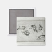 Studie über Horsperma im Kampf, 1503-4 Magnet (Vorderseite/Rückseite)